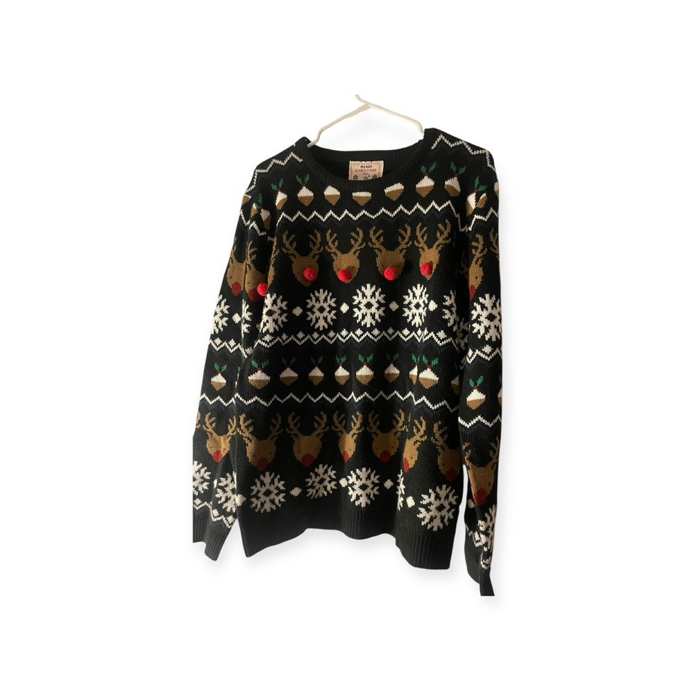 V28 “Oh Deer!” Reindeer Christmas Sweater (Size XL)